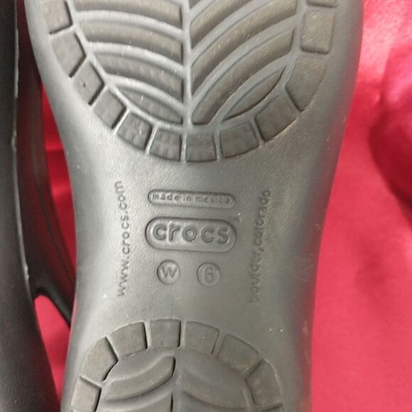 Crocs Womens Kadee Ballet Flats Size 6 US Black Slip On Shoes Comfort - Picture 5 of 6